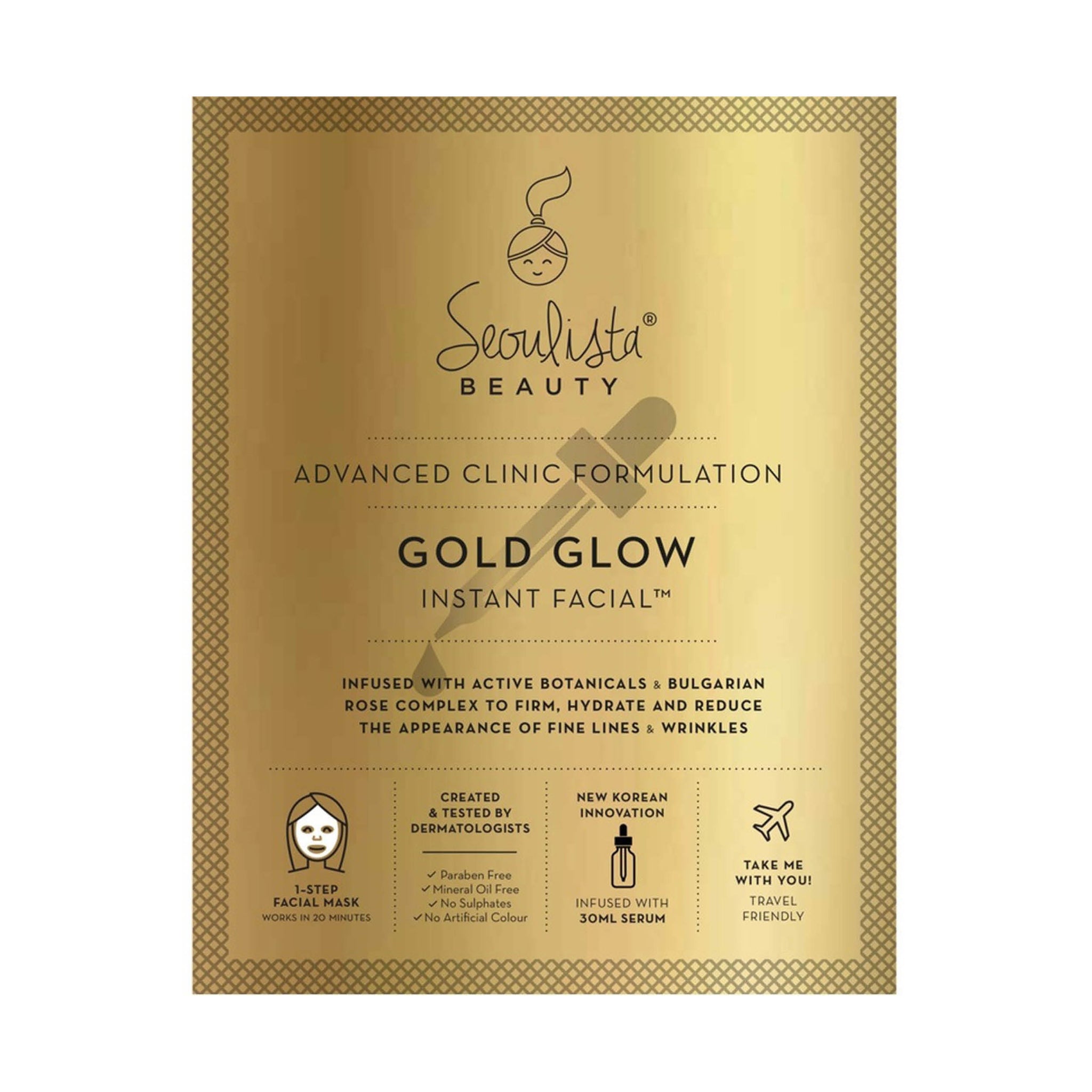 Seoulista Gold Glow Instant Facial