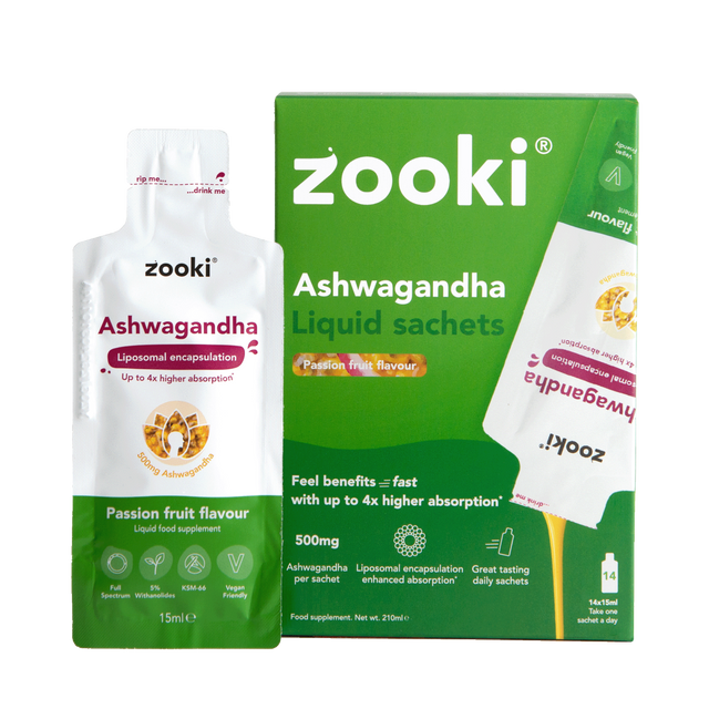 Zooki Liposomal Ashwagandha-Passion Fruit 14s