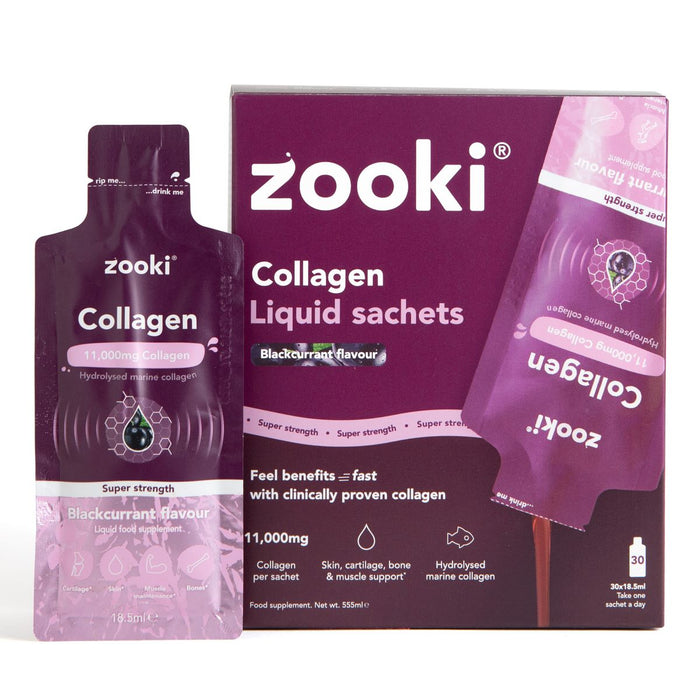 Zooki Super Strength Marine Collagen Blackcurrant 30's