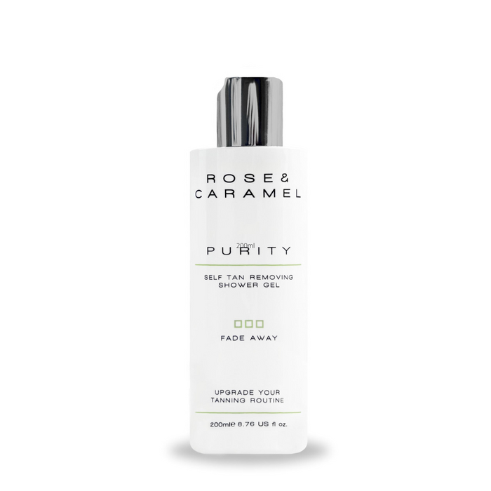 Rose & Caramel Purity Fade Away Tan Removing Shower Gel