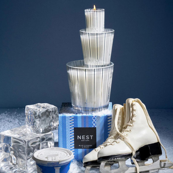 NEST New York Blue Cypress and Snow Votive Candle