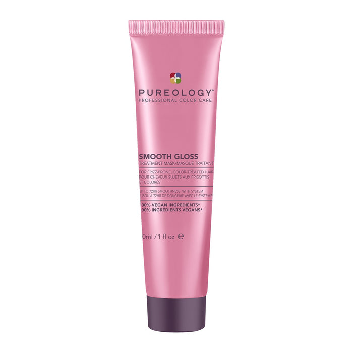 Pureology Smooth Gloss Treatment Mask Travel Size 30ml for frizz-prone colour-treated hair