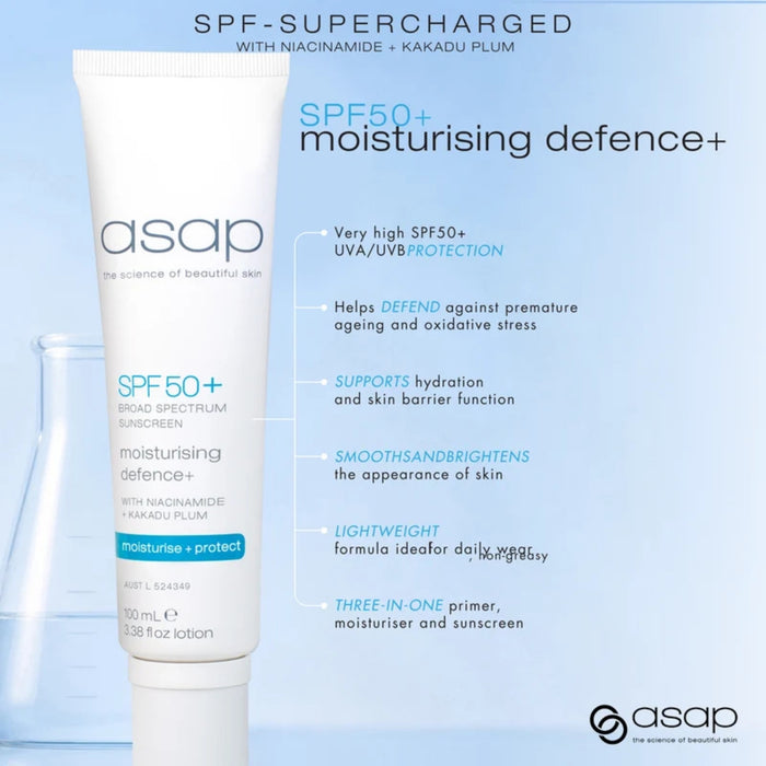 ASAP SPF50+ Moisturising Defence Plus 50ml
