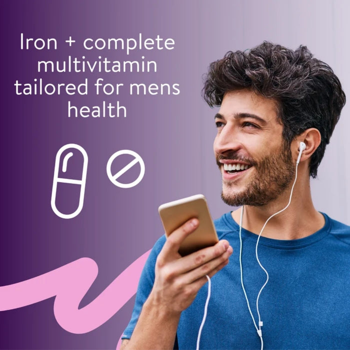 Active Iron Men 14mg + Multivitamin 30 Day Supply