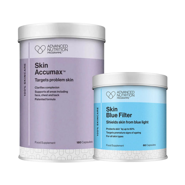 Advanced Nutrition Accumax 180 & Complimentary Skin Blue Filter