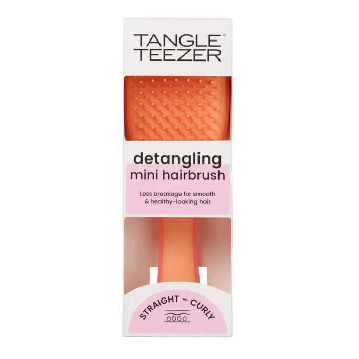 Tangle Teezer The Ultimate Detangler Mini Straight To Curly Pink & Apricot