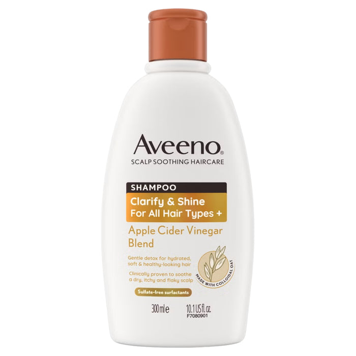 AVEENO Clarify & Shine+ Apple Cider Vinegar Blend Shampoo 300ml