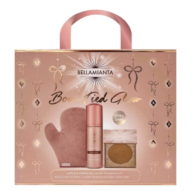 Bellamianta Bow-Tied Glow 3 Piece Set - Ultra Dark (liquid gold)