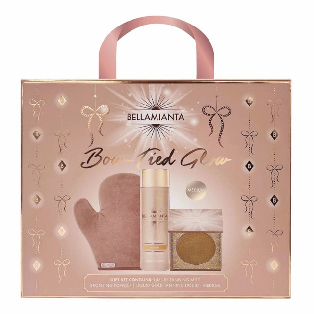 Bellamianta Bow-Tied Glow 3 Piece Set - Medium (liquid gold)