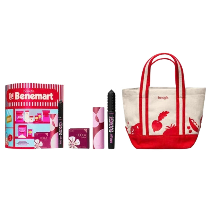 Benefit The Benemart Lash & Cheek Trio Gift Set with BADgal BANG Mascara, Juice Stick Blush, Hoola Bronzer and Tote Bag