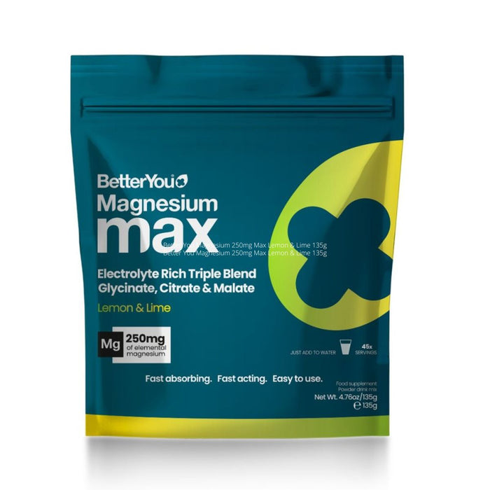 Better You Magnesium 250mg Max Lemon & Lime 135g