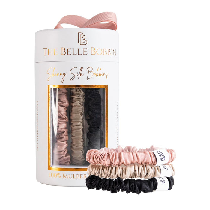 The Belle Bobbin Skinny Style - 3 Pack - Pink, Black & Champagne