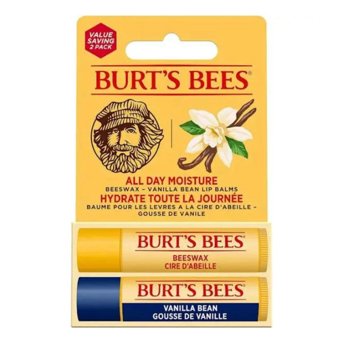 Burt's Bees Lip Balm Duo (Beeswax & Vanilla)
