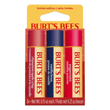 Burt’s Bees Winter Wonders Lip Balm Trio Cinnamon Apple Crisp Vanilla Bean and Peppermint