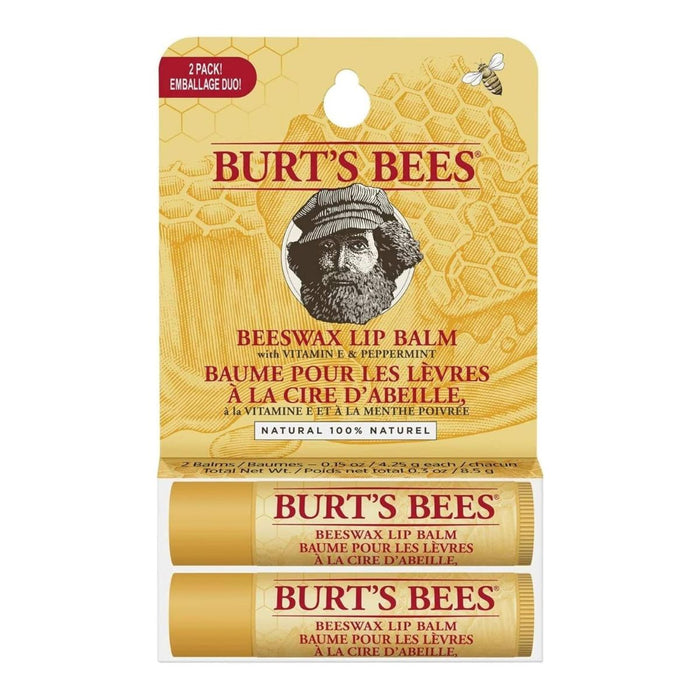 Burts Bees Beeswax Lip Balm Double Pack