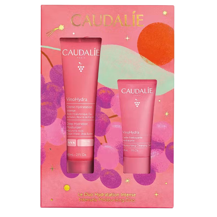 Caudalie VinoHydra The Intensely Moisturizing Duo with Deep Hydration Moisturizer 60ml and Cleansing Gel 30ml