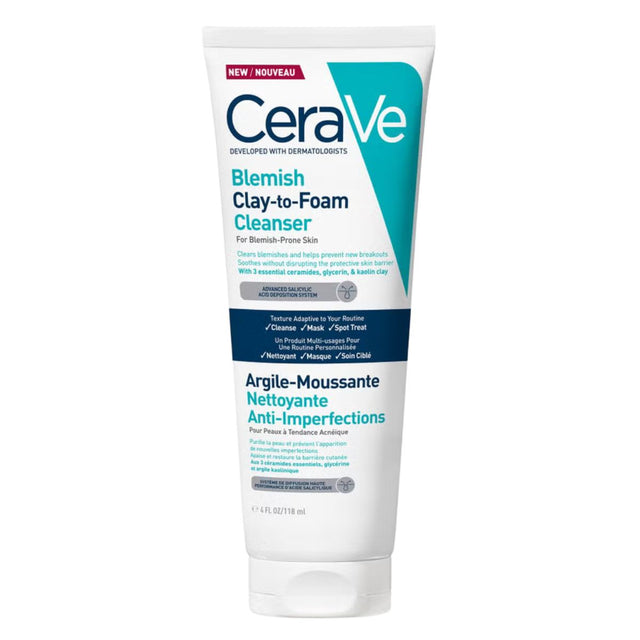 CeraVe Blemish Clay to Foam Mask 118g