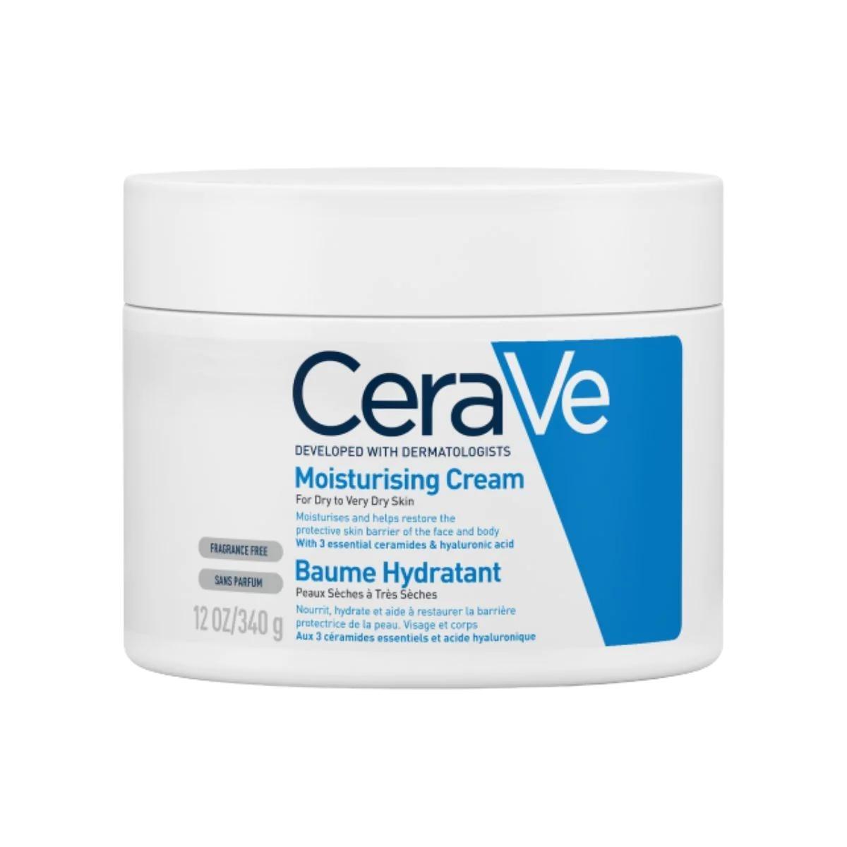 CeraVe Moisturising Cream Pot with Hyaluronic Acid & Ceramides for Dry to Very Dry Skin 340g