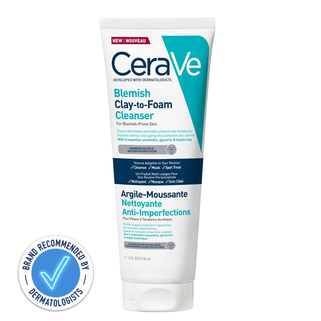 CeraVe Blemish Clay to Foam Mask 118g