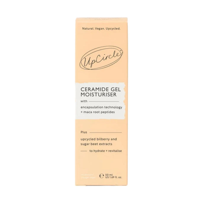 UpCircle Beauty Ceramide Gel Moisturiser with Encapsulation Technology + Maca Root Peptides 50ml