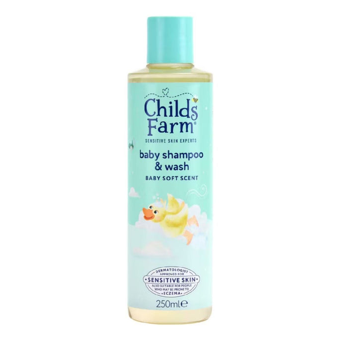 Childs Farm Baby Shampoo/Wash - Baby Soft Scent 250ml