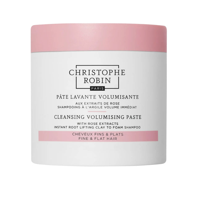 Christophe Robin Cleansing Volumizing Shampoo Paste with Rassoul Clay & Rose Extracts Flat Fine Hair