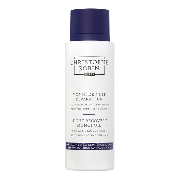 Christophe Robin Night Recovery Monoi Oil with White Lotus Flower.