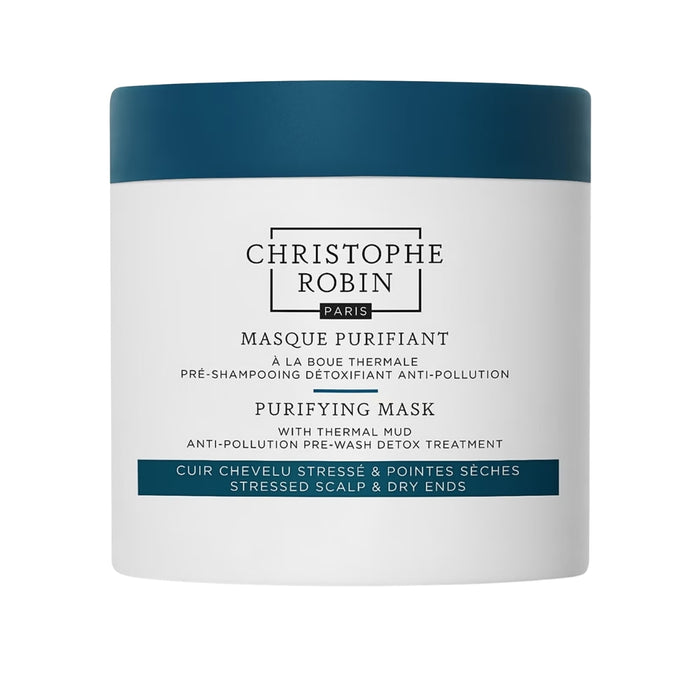 Christophe Robin Purifying Mask with Thermal Mud Stressed Scalp & Dry Ends