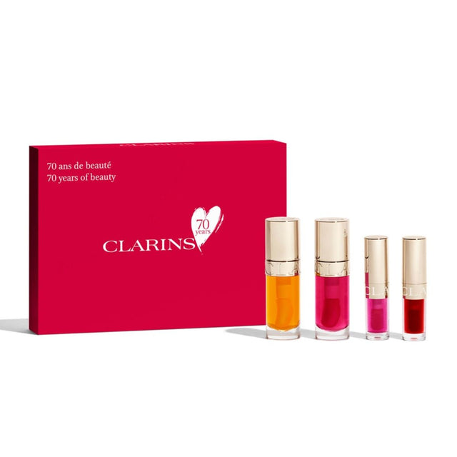 Clarins 70th Anniversary Lip Oil Collection.