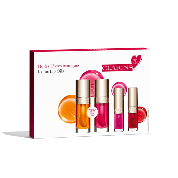 Clarins 70th Anniversary Lip Oil Collection.