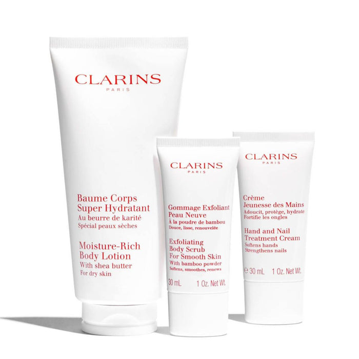 Clarins Body Hydration Gift Set.