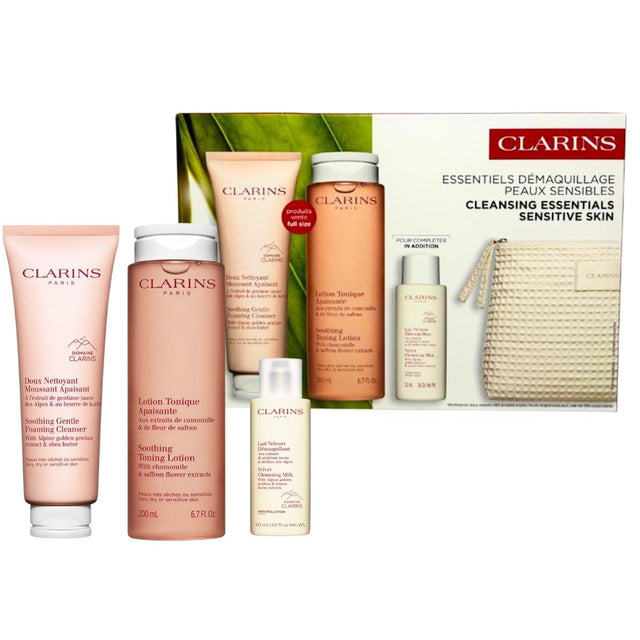 Clarins Cleansing Gift Set for Sensitive Skin