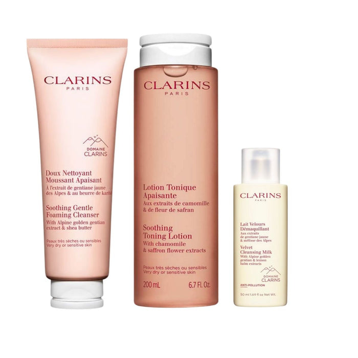 Clarins Cleansing Gift Set for Sensitive Skin
