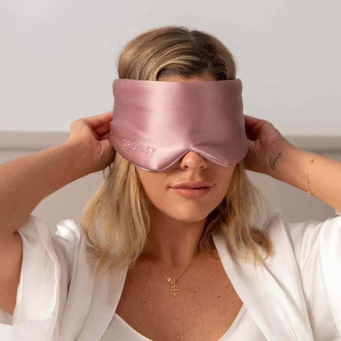 Drowsy Damask Rose Silk Sleep Mask