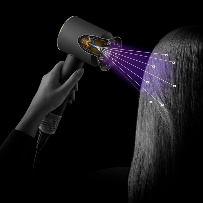 Dyson Supersonic Nural 0.1 Hair Dryer with Diffuser for Curly Hair in Amber Silk