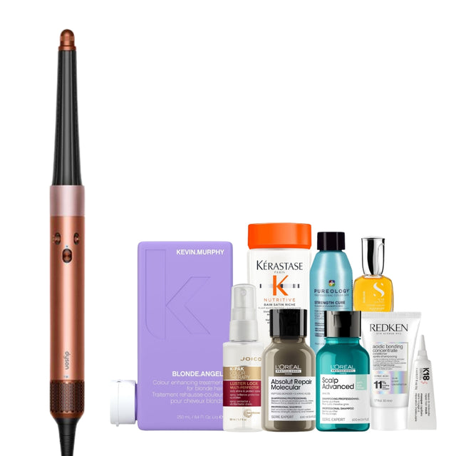 Dyson Airwrap I.D. for Curly Hair Multi-Styler & Dryer in Amber Silk & Pink Champagne. SAVE €50