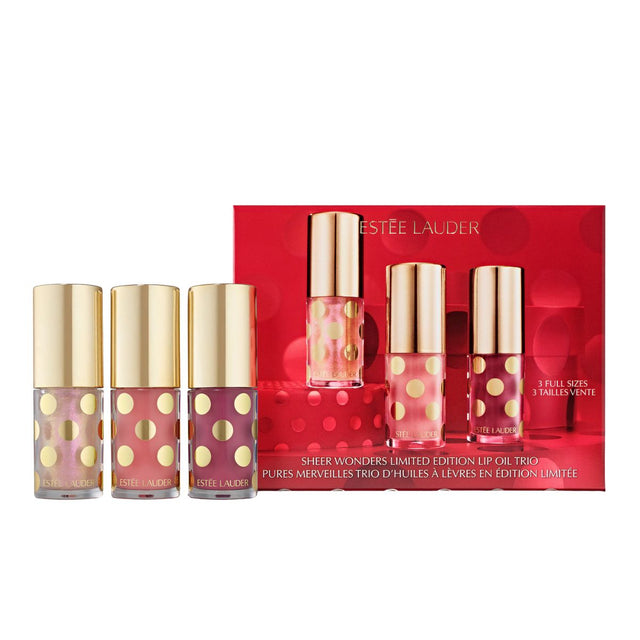 Estée Lauder Sheer Wonders Holiday Lip Oil Trio