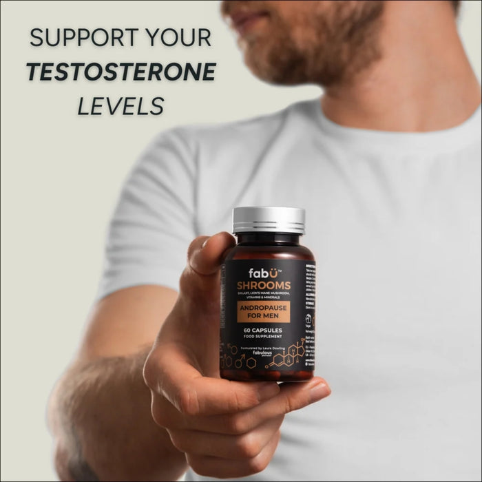 fabÜ Shrooms Andropause for Men 60 Capsules
