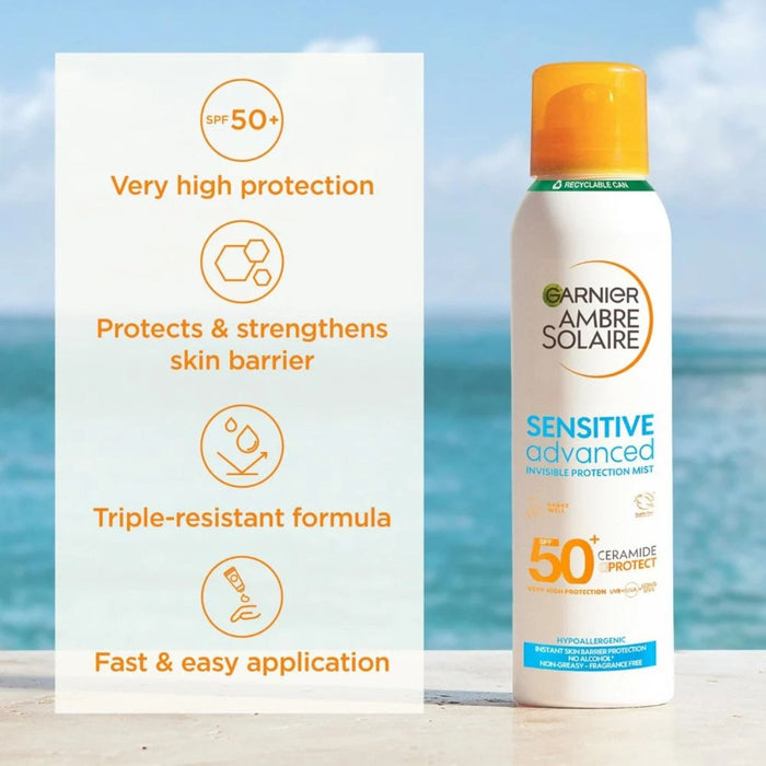 Garnier Ambre Solaire Sensitive Advanced Mist SPF50 150ml