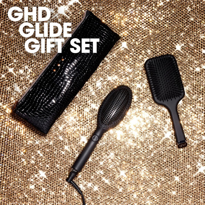 Ghd Glide Hot Brush Gift Set with Paddle Brush & Bag