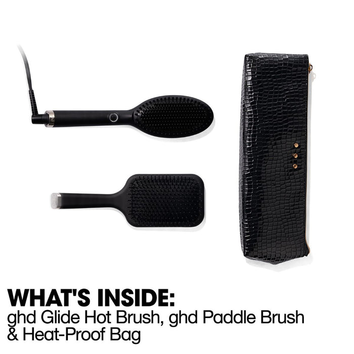 Ghd Glide Hot Brush Gift Set with Paddle Brush & Bag