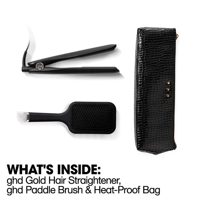 Ghd Gold Styler Gift Set Includes Detangling Comb & Styling Bag