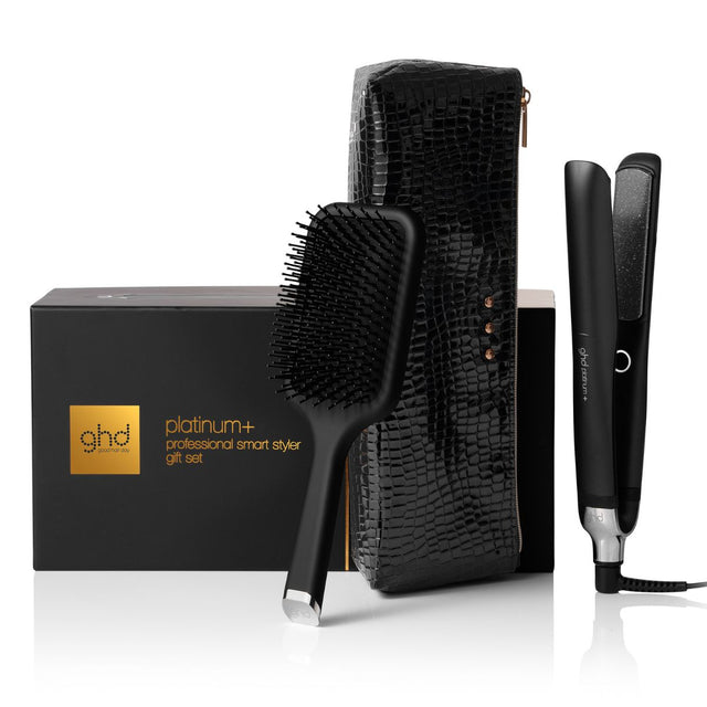 Ghd Platinum+ Styler Gift Set with Paddle Brush & Styler Bag 