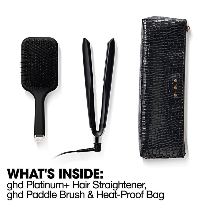 Ghd Platinum+ Styler Gift Set with Paddle Brush & Styler Bag