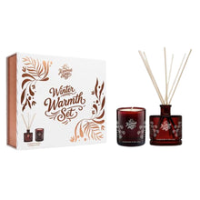 The Handmade Soap Company Winter Warmth Gift Set with Scented Candle and Reed Diffuser