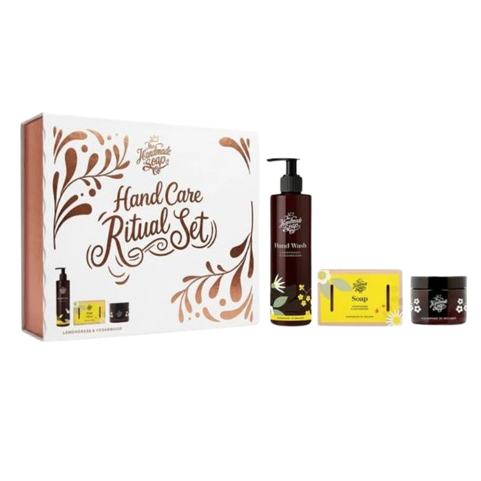The Handmade Soap Company Hand Care Ritual Set with Soap Bar, Hand Lotion and Hand Cream