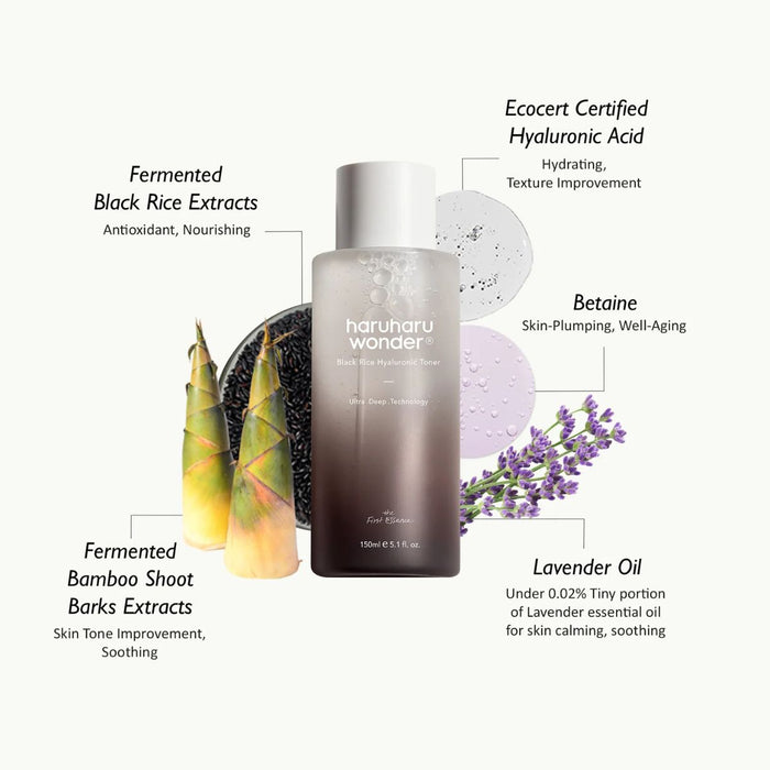 Haru Haru Wonder Black Rice Hyaluronic Toner 150ml
