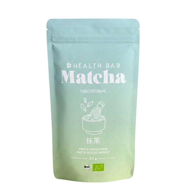 Health Bar Bio Matcha Traditional Japanese Matcha Powder 50g Pouch