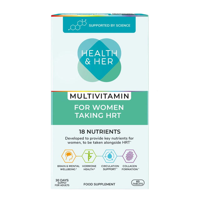 Health & Her Multivitamin for Women Taking Hormone Replacement Therapy (HRT)
