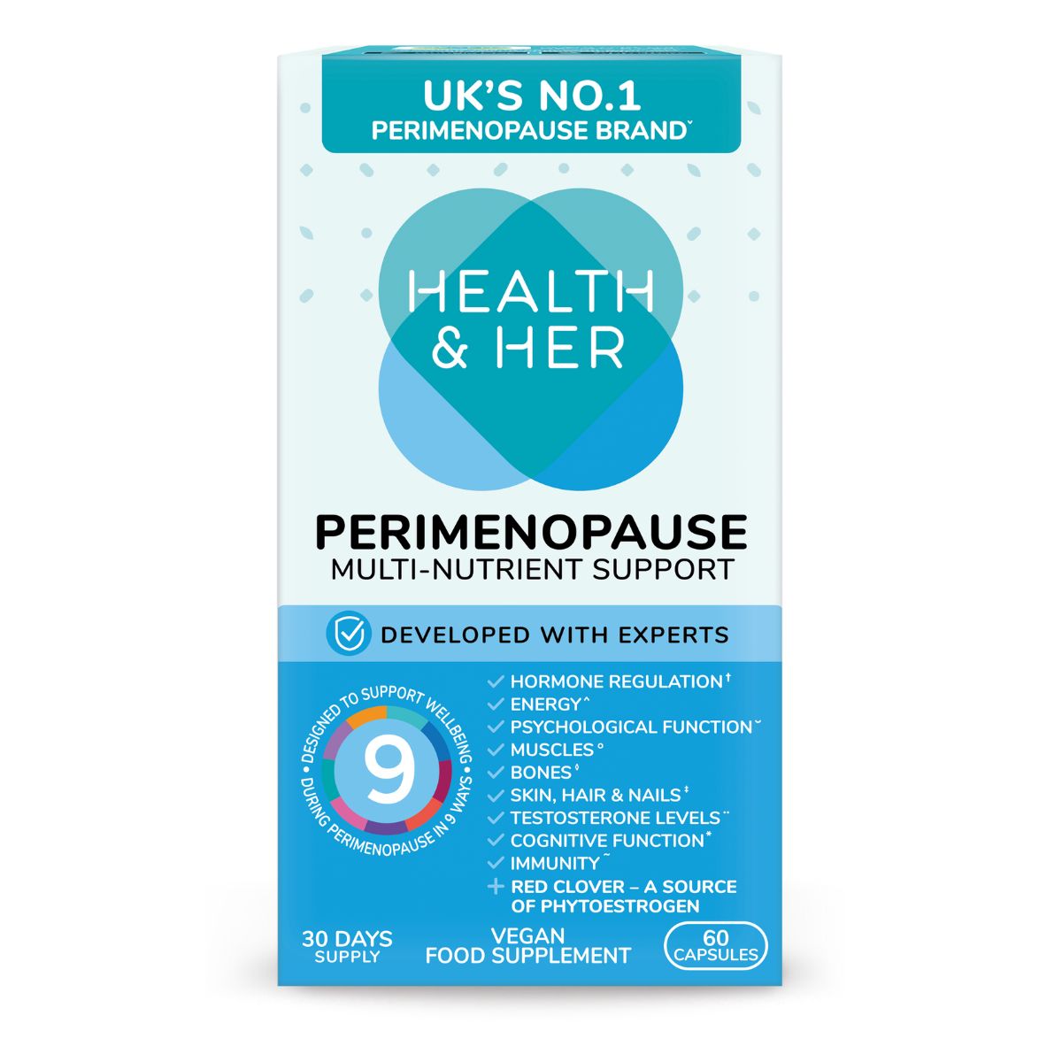 Health & Her Perimenopause Multi-Nutrient Support Supplement 60